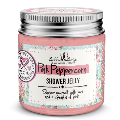 Pink Peppercorn Shower, Bath Jelly -  Hand & Body Wash 6.7oz