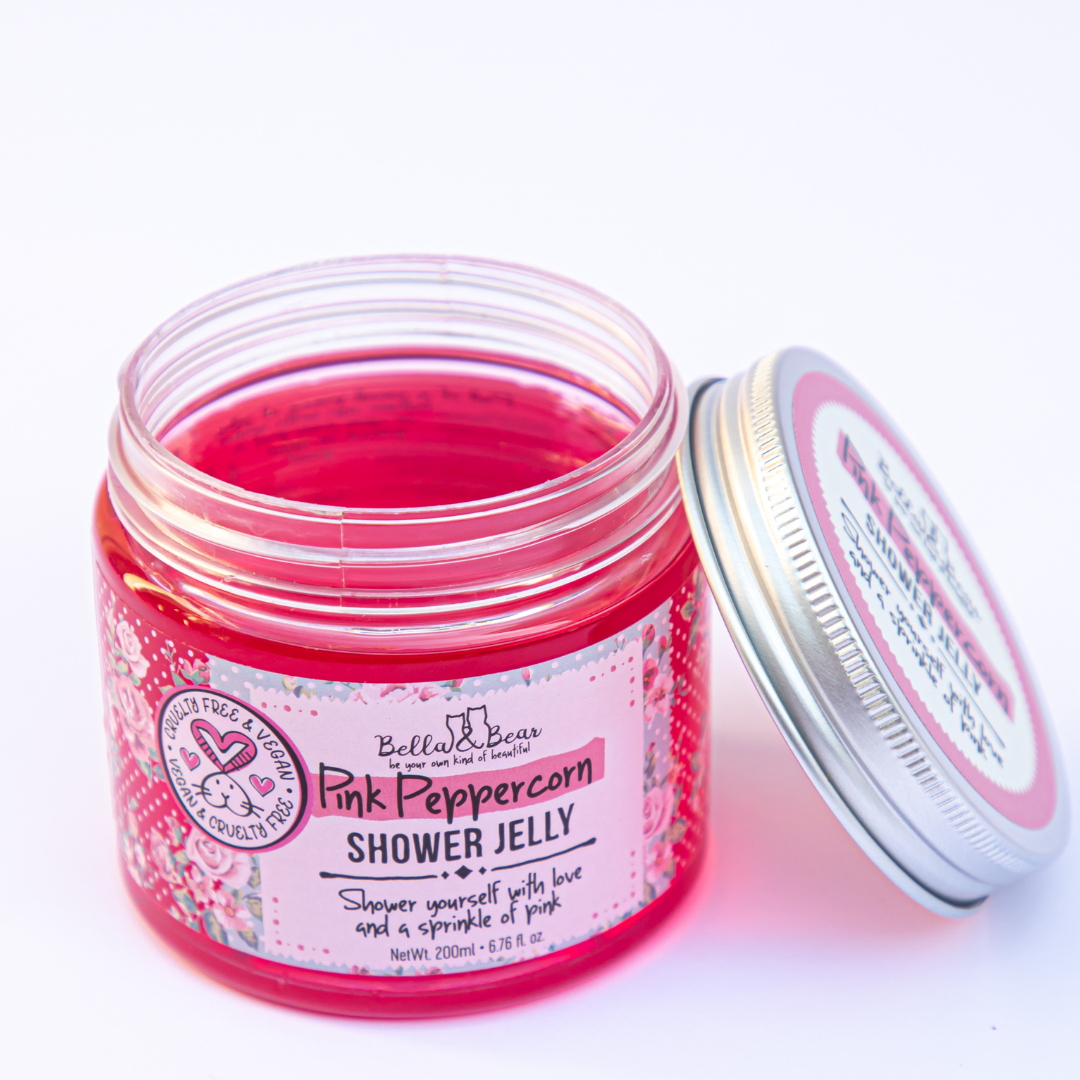 Pink Peppercorn Shower, Bath Jelly -  Hand & Body Wash 6.7oz