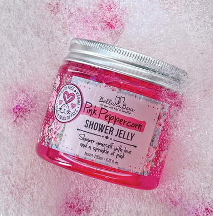 Pink Peppercorn Shower, Bath Jelly -  Hand & Body Wash 6.7oz