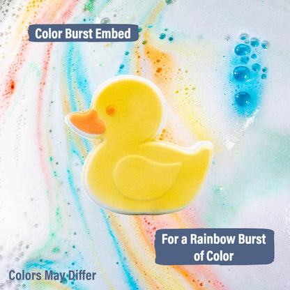 Bath Bomb | Hand Painted | Bath Bombs| Color Burst | Duck