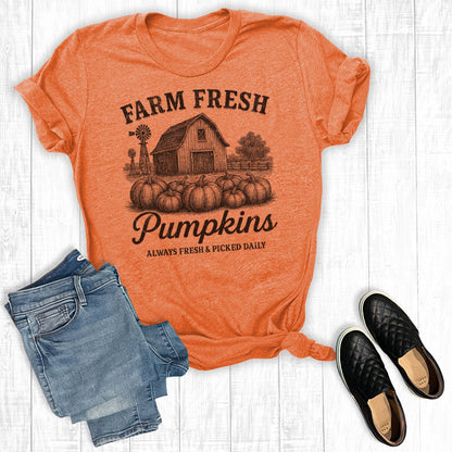 Fall Farm Fresh Pumpkins Graphic Tee