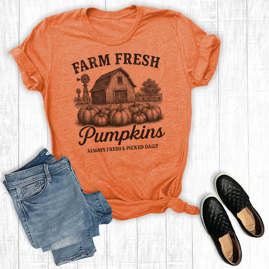 Fall Farm Fresh Pumpkins Graphic Tee