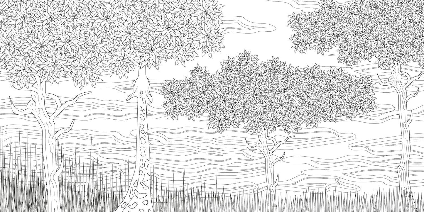 The Splendor of Trees Coloring Book by Sara Muzio